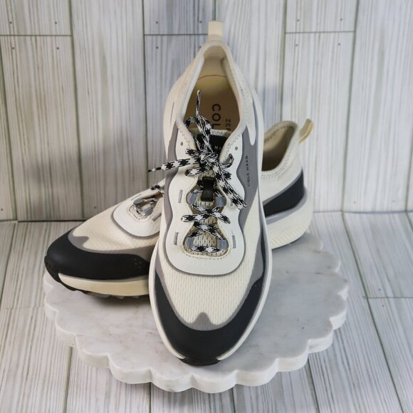 COLE HAAN Golf ZeroGrand Size 7.5 grey/black/cream golf sneakers - Picture 1 of 15